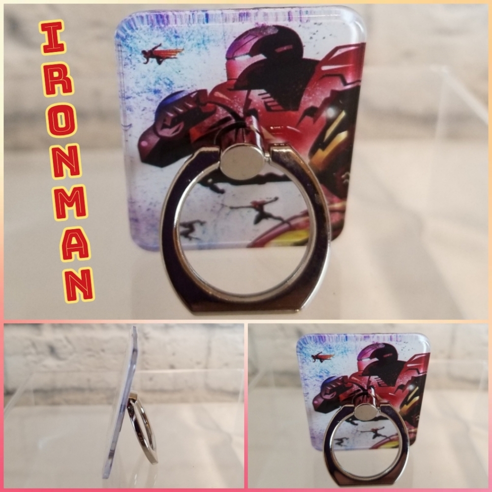 Ironman Marvel Avengers Superhero Phone Ring Kickstand New